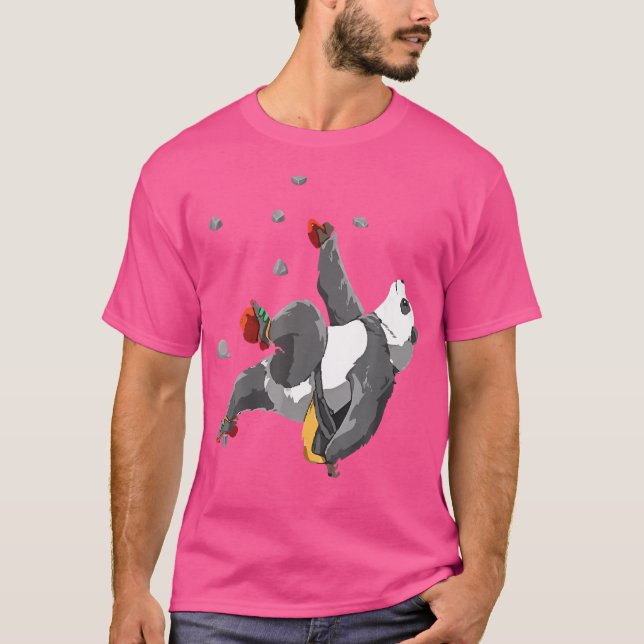 T-shirt Panda Escalade de Blocs (Devant)