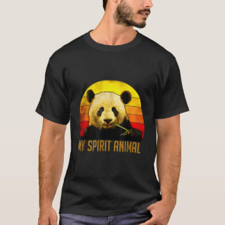 T-shirt Panda Est Mon Animal D'Esprit Pour Panda