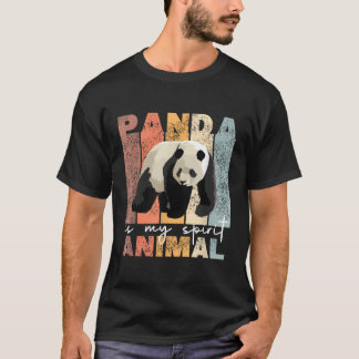 T-shirt Panda Est Mon Esprit Animal Panda Pandas