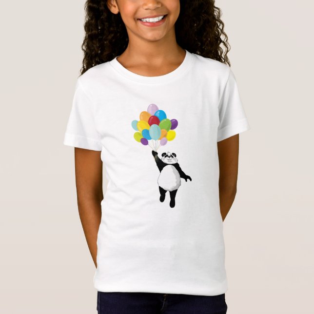 T-Shirt Panda et ballons (Devant)