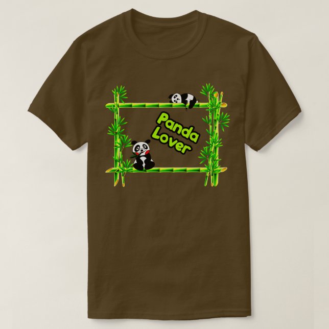 T-shirt Panda et bambou (Design devant)