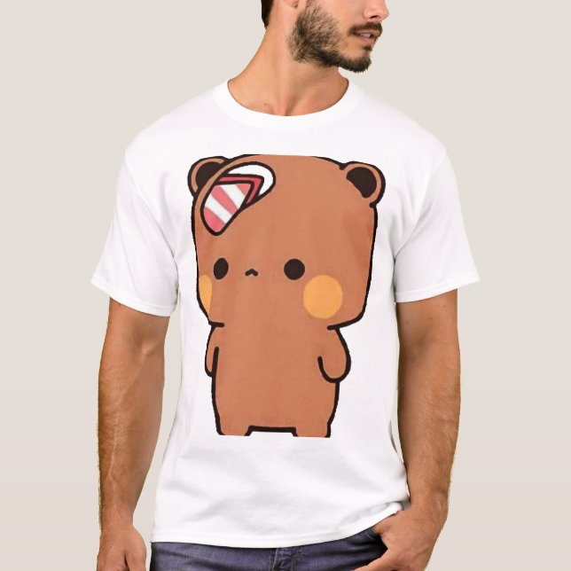 T-shirt Panda Et Brownie - Véritable Amour BuBu DuDu Coupl (Devant)