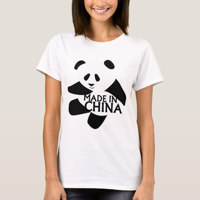 T-shirt Panda, fabriqué en Chine (Devant)