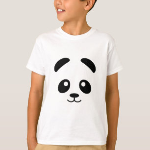 T-shirt Panda face T-shirt de la mignonne panda