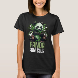 T-shirt Panda Fan Club Panda Zoo Enfants Garçons Filles