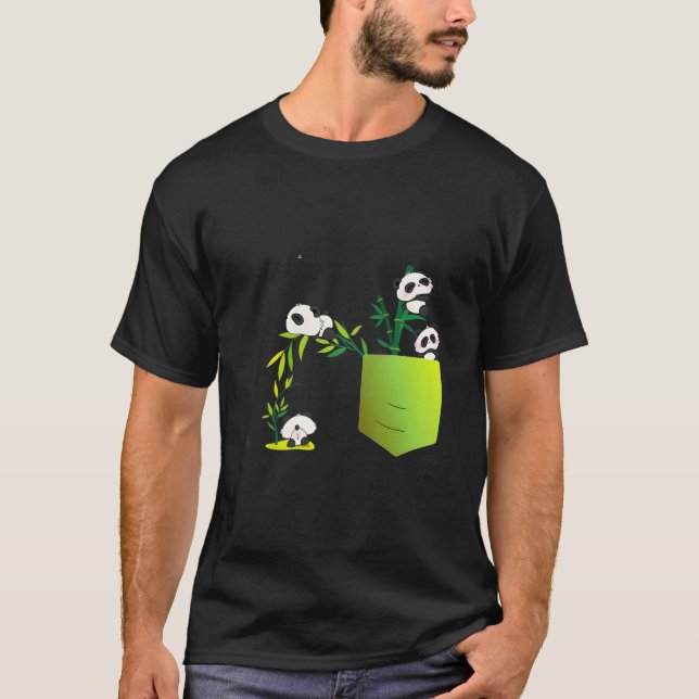T-shirt Panda For And Pocket Panda Family (Devant)