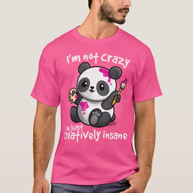 T-shirt Panda fou créatif (Devant)