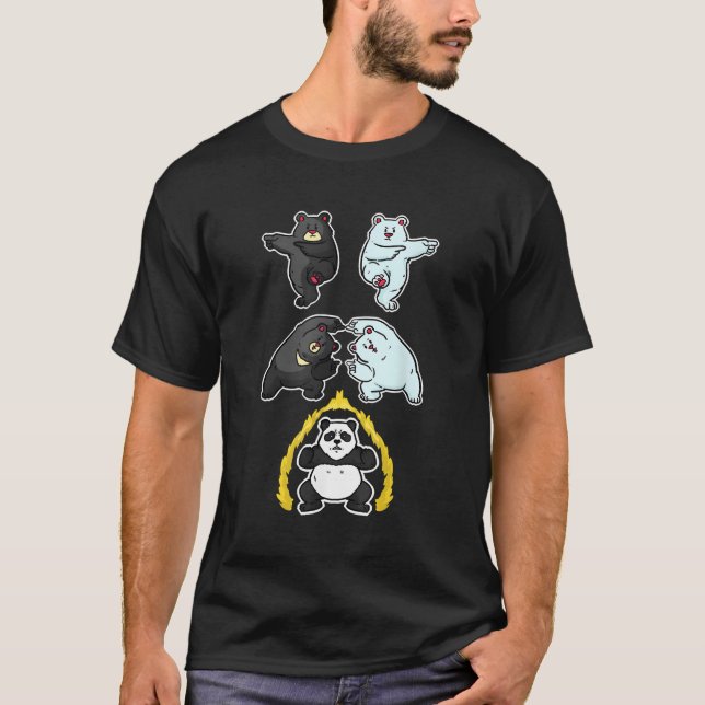 T-shirt Panda Fusion Panda Ours (Devant)