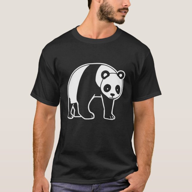 T-shirt Panda géant (Devant)