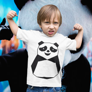 T-shirt Panda géométrique