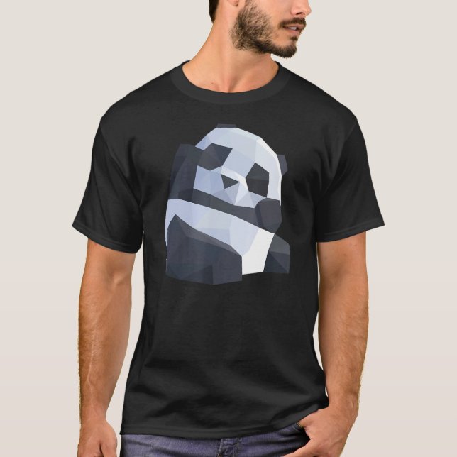 T-shirt Panda Géométrique Abstrait Animaux Graphiques (Devant)