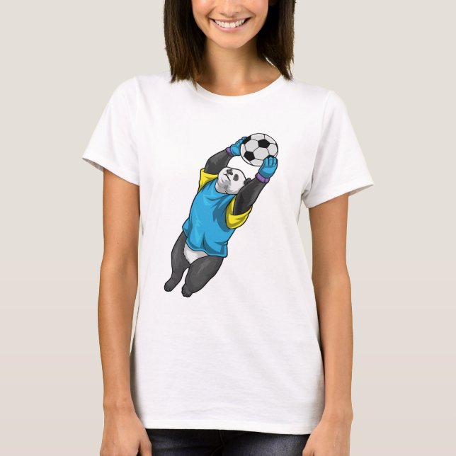 T-shirt Panda Goalkeeper Soccer (Devant)