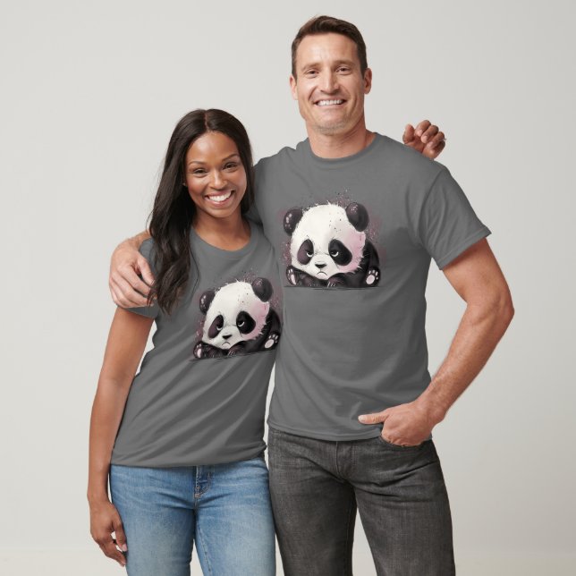 T-shirt Panda grincheux (Unisexe)