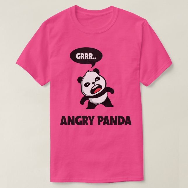 T-shirt Panda Grrrr en colère (Design devant)
