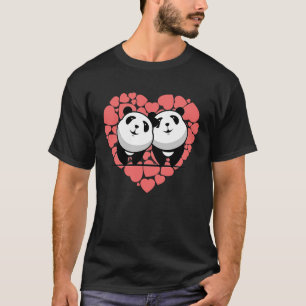 T-shirt Panda Heart, Zoo Amoureux des animaux, Ours drôle,