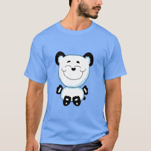 T-shirt Panda Heureux Assis