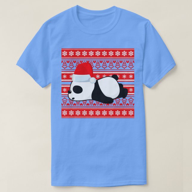 T-shirt Panda hideux noël (Design devant)