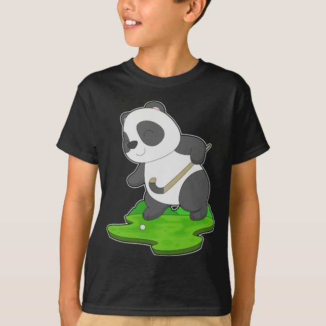 T-shirt Panda Hockey bâton (Devant)