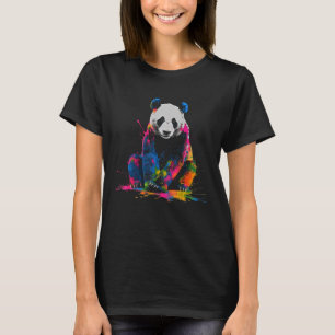 T-shirt Panda Imaginaire coloré Animal Panda 2