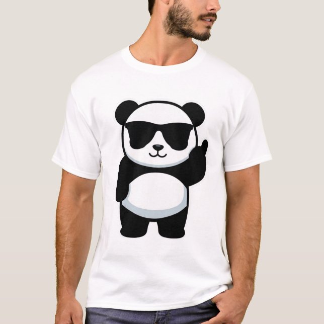 T-shirt Panda Imperturbable à l'Attitude Sassy (Devant)
