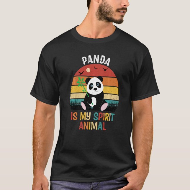 T-shirt Panda Is My Spirit Animal  Panda (Devant)