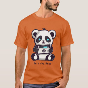 T-shirt panda jeu vintage drôle