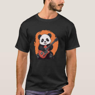 T-shirt Panda jouant de la guitare