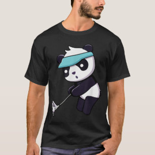 T-shirt Panda Jouer Golf Drôle Animal Golfeur Panda Ours
