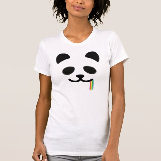 T-shirt Panda juteux Rainbow2 (Devant)