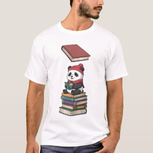 T-shirt Panda Lecteur Coquet