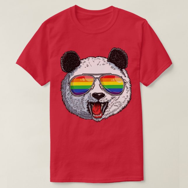 T-shirt Panda LGBT Gay pride pour Hommes Femmes Garçons Fi (Design devant)