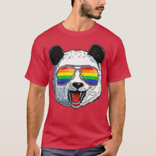 T-shirt Panda LGBT Gay pride pour Hommes Femmes Garçons Fi