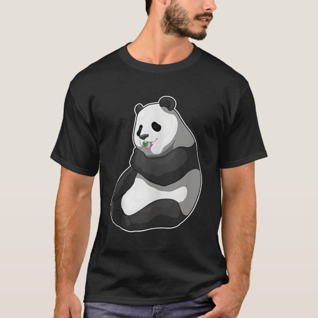 T-shirt Panda Lollipop (Devant)