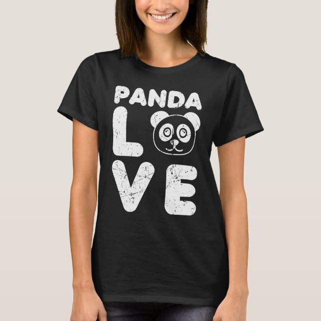 T-shirt Panda love (Devant)