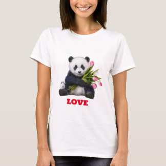 T-shirt Panda Love : Une Harmonie Coeur