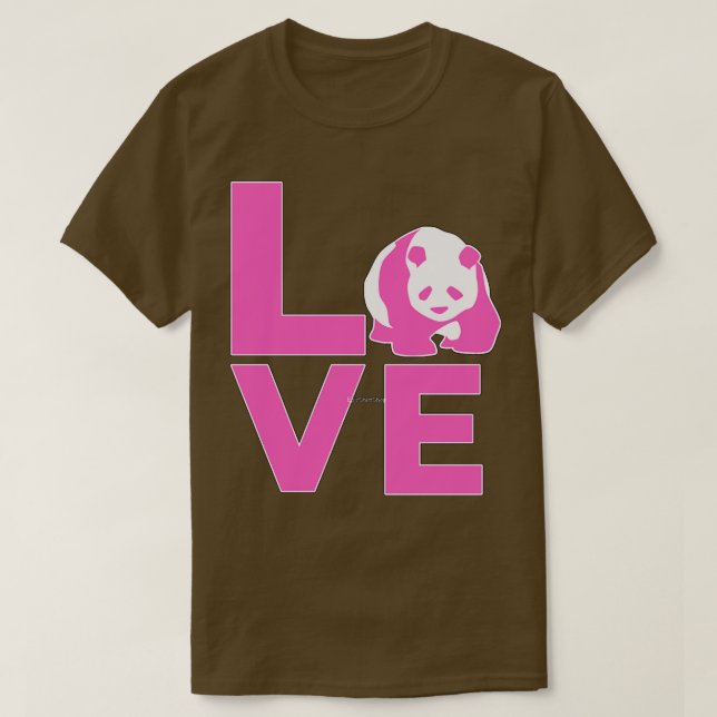 T-shirt Panda Lover 8 (Design devant)