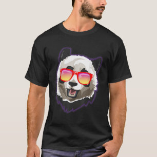 T-shirt Panda Lunettes de soleil Panda Ours Lunettes de so