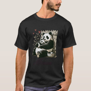 T-shirt Panda Mama Avec Panda Bébé
