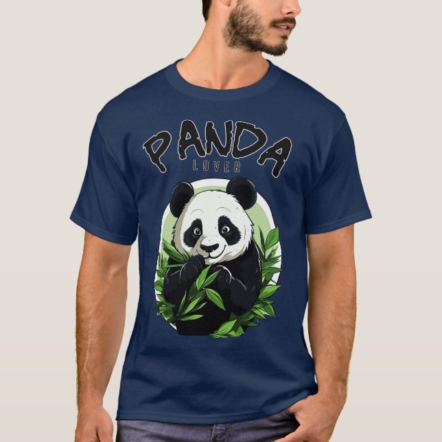 T-shirt Panda mange du bambou (Devant)