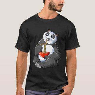 T-shirt Panda mangeant des nouilles Ra Kawaii Panda japona