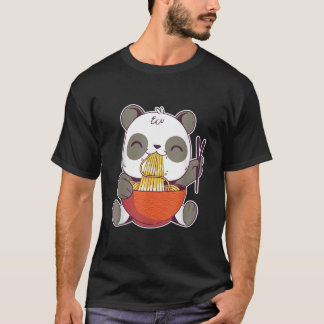 T-shirt Panda mangeant Ra Anime