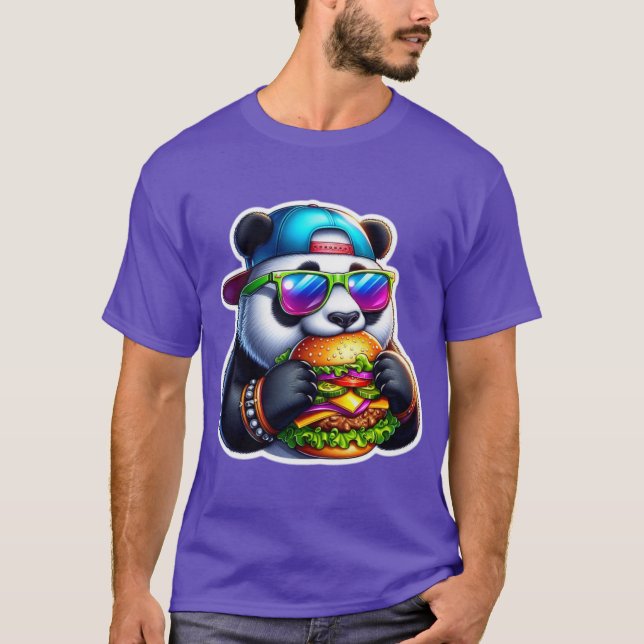 T-SHIRT PANDA MANGER DU CHÈSEUR (Devant)