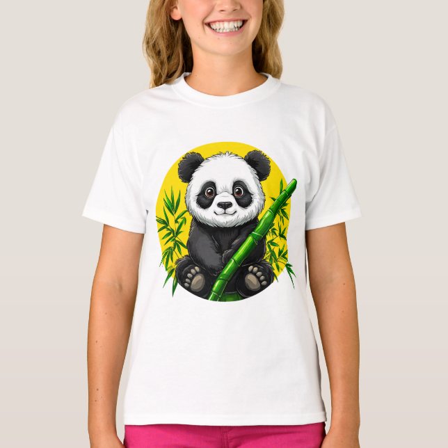 T-shirt Panda mignon (Devant)