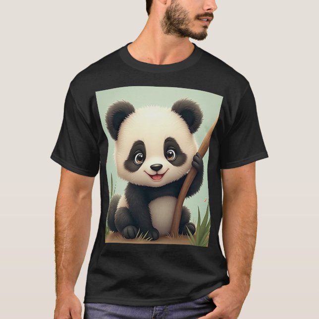 t-shirt panda mignon (Devant)