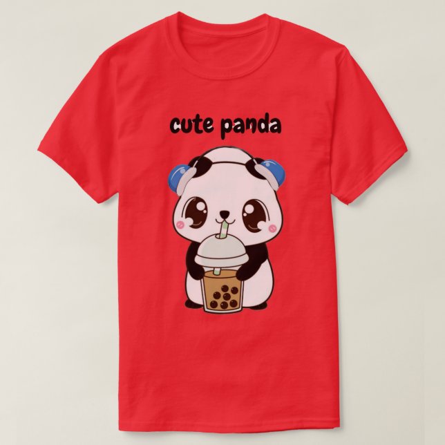 T-shirt panda mignon 14 (Design devant)