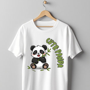 T-shirt Panda Mignon Bambou Kawaii Animal