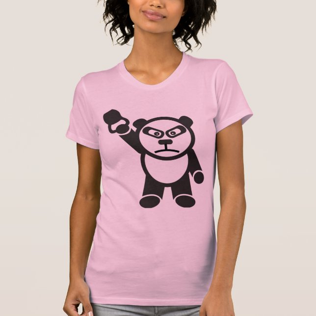 T-shirt Panda mignonne - Baguette Bell Snatch -Bamboo Stro (Devant)