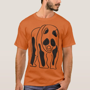 T-shirt Panda mignonne en art