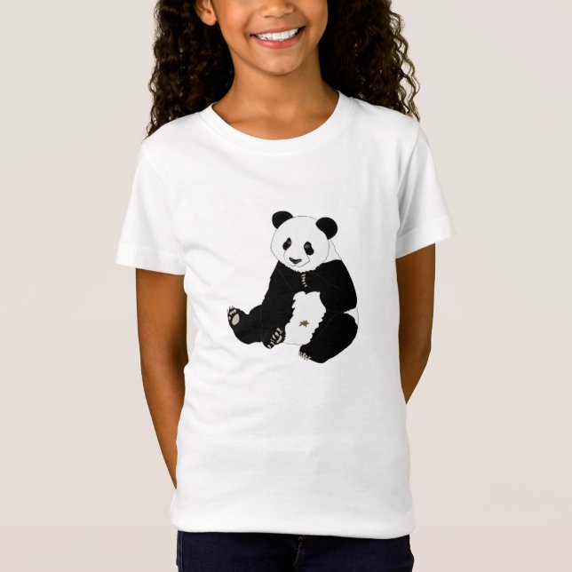 T-Shirt Panda mignonne et souriante (Devant)