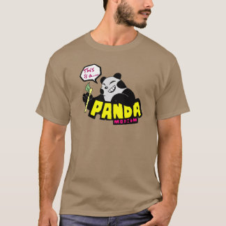T-shirt Panda-monium (son un pandémonium)